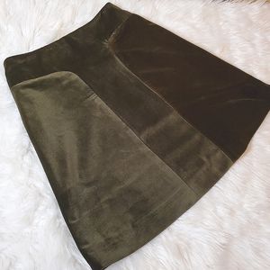 Vintage Velour Mini Skirt